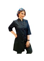 روپوش پزشکی زنانه بلند کد 4620 برند شکوه دندان