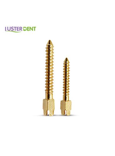 |پین داخل کانال طلایی Golden Plated Screw Post برند Lusterdent
