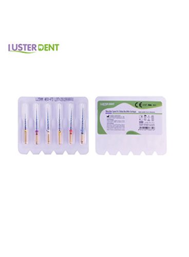 |فایل روتاری تیپر نیتی آبی طول 25 میلی متر بسته 6 عددی برند Lusterdent
