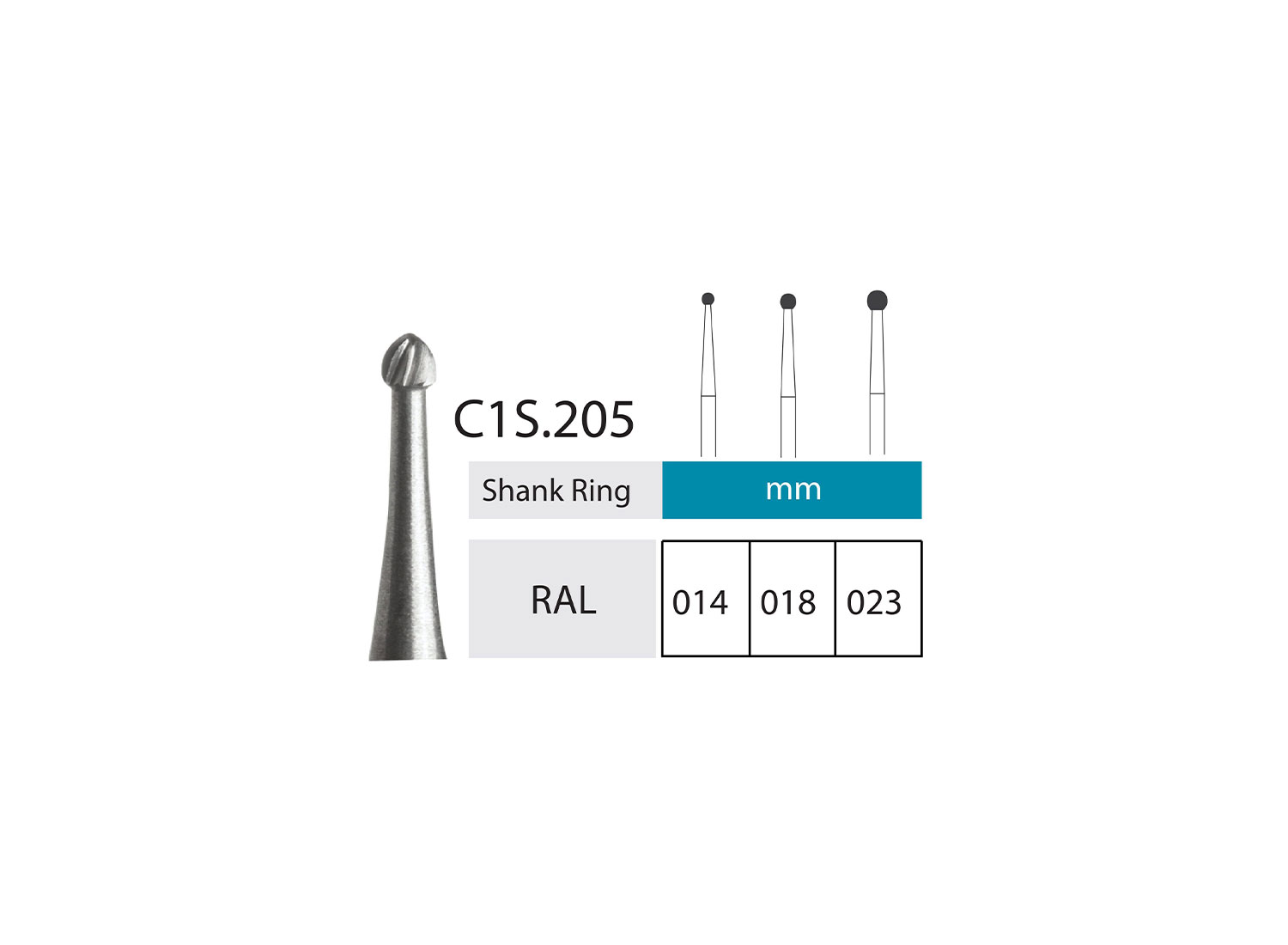 فرز کارباید روند آنگل بلند C1S.205 برند RDT