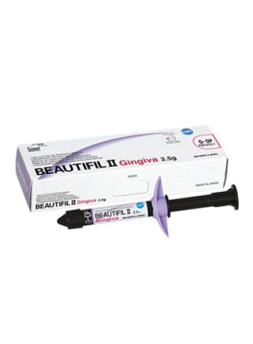 |کامپوزیت رنگ لثه Beautifil II Gingiva سرنگ 2.5 گرمی برند Shofu